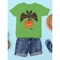 thumbnail image 3 of Bat With Pumpkin T-Shirt Juniors -Image by Shutterstock,  Small, 3 of 4