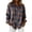 Blue, variant on Comdrip Button Up Shirt Women Womens Retro Long Sleeve Button Down Shirt Casual Plaid Shirt Collared Blouse Tops Collared Shirts for Women Red XL