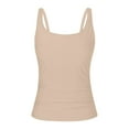 thumbnail image 5 of Womens Tankini Tops Sporty Adjustable Wide Straps Bathing Suit Top Minimalist Push Up Swim Tops No Bottom, 5 of 7