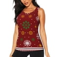 thumbnail image 2 of Haiem Merry Christmas Workout Tank Tops for Women, Athletic Sports Slim-Fit Tank Tops, Compression Sleeveless Dry Fit Shirts,Athletic Shirt-Medium, 2 of 9