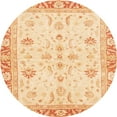 thumbnail image 1 of Ahgly Company Indoor Round Abstract Brown Gold Oriental Area Rugs, 5' Round, 1 of 6