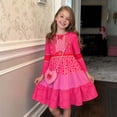 thumbnail image 4 of Halloween Princess Costume for G'irl's, Pink Princess Dress with Heart Bag, Halloween Cosplay Party Outfit & Fancy Dress Up, 4 of 5