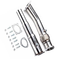 HIRINTOL New 1 Set 3" Tuned Exhaust Downpipe for 2000-2006 Audi TT 1999-2005 Volkswagen Beetle 1.8L