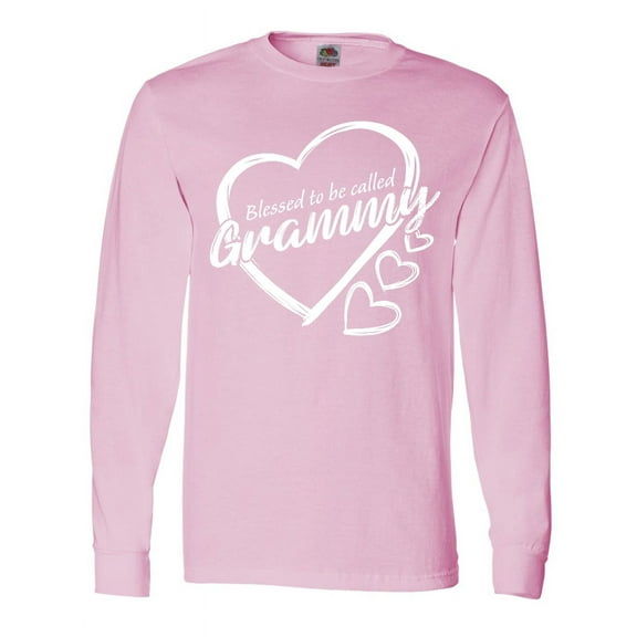 Inktastic Blessed to Be Called Grammy Cute Heart Design Long Sleeve T-Shirt