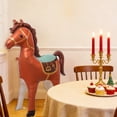 thumbnail image 6 of Uuiauoio 3D Inflatable Horse Balloon,Standing Animal Noble Horse Foil Balloon for Party Decoration,Western Cowboy Themed Equestrian competition performance Birthday Party Supplies, 6 of 7