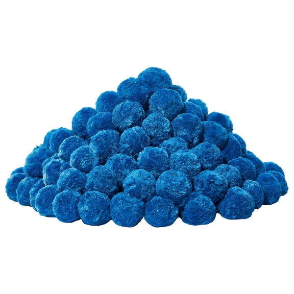 (Weiyi-EC)-- Pool Filter Balls For Sand Filter Pump Swimming Pool 1.5 Lbs Reusable Blue **--（ 8up;k）