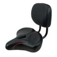 thumbnail image 1 of Asiento de bicicleta con respaldo, asiento de sillín de bicicleta, asientos de descanso para triciclo de ejercicio resistentes Rojo, 1 of 9