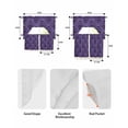 thumbnail image 6 of Halloween Kitchen Curtains Swag Valance and Tier Curtains Set 24 Inch Length, Halloween Haunted House Pumpkins Purple Background Rod Pocket Drape Panels Pair Swag Curtains for Bathroom/Cafe/Window, 6 of 6