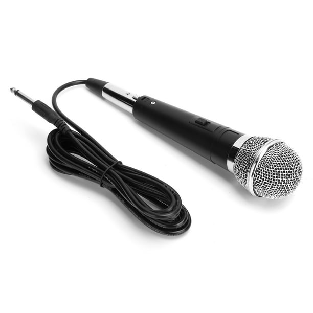 Microphone filaire de Qiilu, micro tenu dans la main, micro de karaoké pour  la réunion pour la représentation 