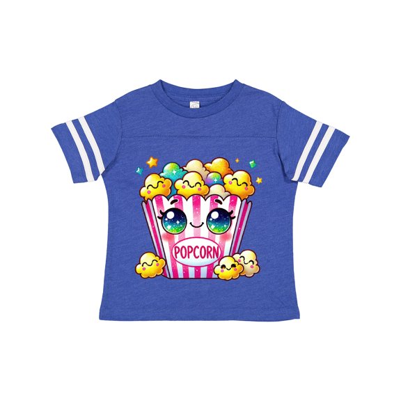 Inktastic Kawaii Buttered Popcorn Girls Toddler T-Shirt