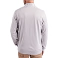 thumbnail image 2 of Men's-Cutter & Buck  Gray Cal Bears Virtue Micro Stripe DryTec Quarter-Zip Pullover, 2 of 2