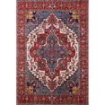 thumbnail image 1 of Ahgly Company Indoor Rectangle Mid-Century Modern Pink Pink Oriental Area Rugs, 7' x 9', 1 of 6