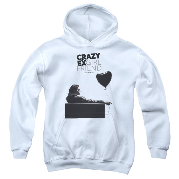 Crazy Ex Girlfriend Crazy Mad Youth Pullover Hoodie Sweatshirt White