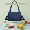 thumbnail image 7 of LACKUST Large Capacity Messenger Bag, Casual, Hand/Shoulder, Travel, Fitness, Shopping,Dark Blue, 7 of 7