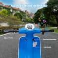 thumbnail image 6 of SaveJoy 24V Motorcycle for Kids Ages 8+ Retro Ride  on Toys , LED Light-Up Electric Ride On Car,Durable Outdoor Gift for Boys & Girls,Blue, 6 of 10