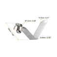 thumbnail image 2 of Unique Bargains 15pcs Single Button Kayak Paddle Snap Spring Clip 39mmx7.2mm V Shaped Hollow Lift Telescopic Locking Pole Clips, 2 of 5