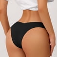 thumbnail image 5 of 6 Pack Sexy G-String Thongs for Women T-back No Show Seamless Low Rise Hipster Underwear, 5 of 6