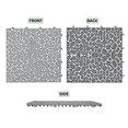 thumbnail image 5 of 12 Pack Deck Tiles, 12 "x12" Square Interlocking Deck Tiles, Plastic Deck Tiles Interlocking Outdoor All Weather, Pool Balcony Backyard Terrace, Gray, 5 of 9