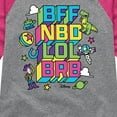 thumbnail image 3 of Toy Story 4 - Bff Nbd Lol Brb - Toddler & Youth Girls Raglan Graphic T-Shirt, 3 of 5
