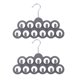 thumbnail image 1 of 2 perchas antideslizantes para bufandas con 11 agujeros para corbatas y cinturones Ideal para colgar varias bufandas y organizar el armario, 1 of 7