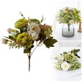 thumbnail image 2 of Artificial Flowers European Style Peony Artificial Flower Bouquets Flower Decor for Accessories & Home Decoration, A 24Cm European-Style Mini Peony Bouquet, 2 of 9