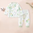 thumbnail image 2 of masbird 2 Piece Boys Girls Pajamas Kids Long Sleeve Top and Pants Pajamas Pjs Sleepwear Set for Toddler Little Boys Girls for 6-24 Months 2t 3t 4t 5t 6t 7t 8t 9t(Green,12-18 M), 2 of 6