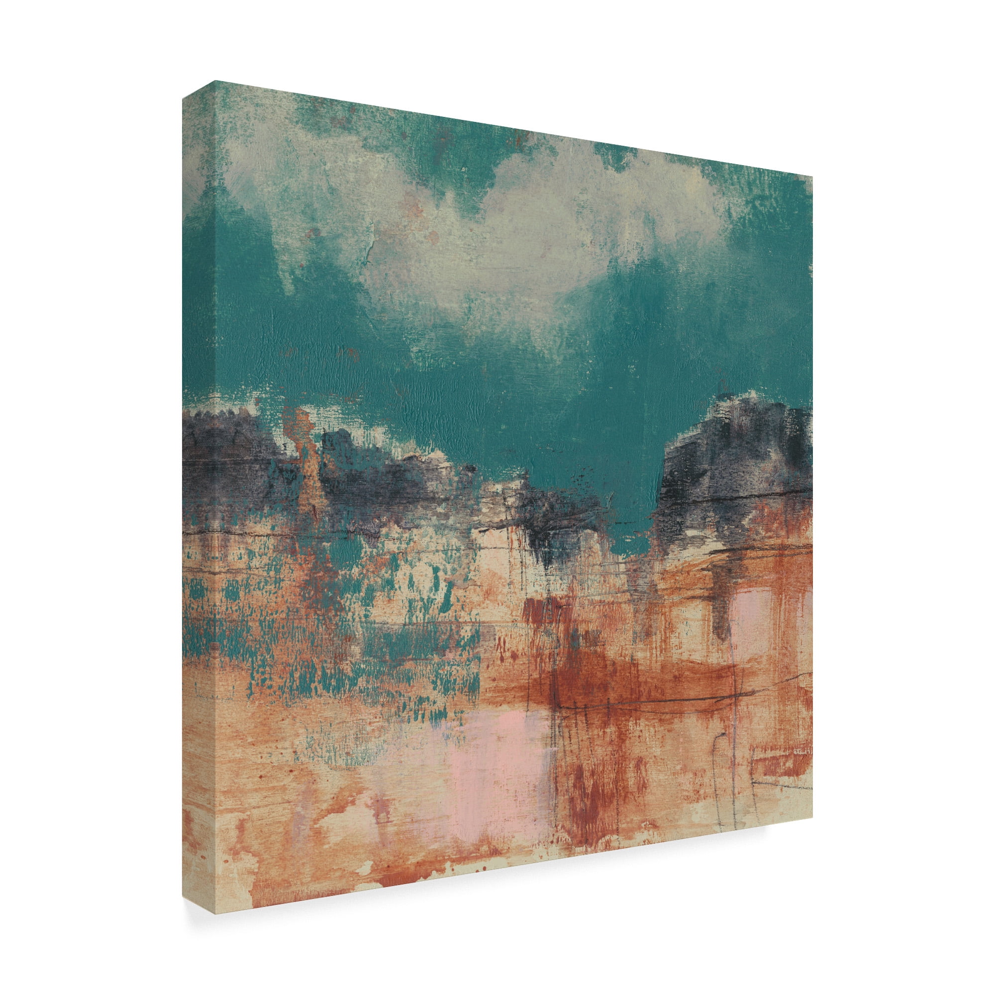 Trademark Fine Art 'Teal Sky I' Canvas Art by Jennifer Goldberger