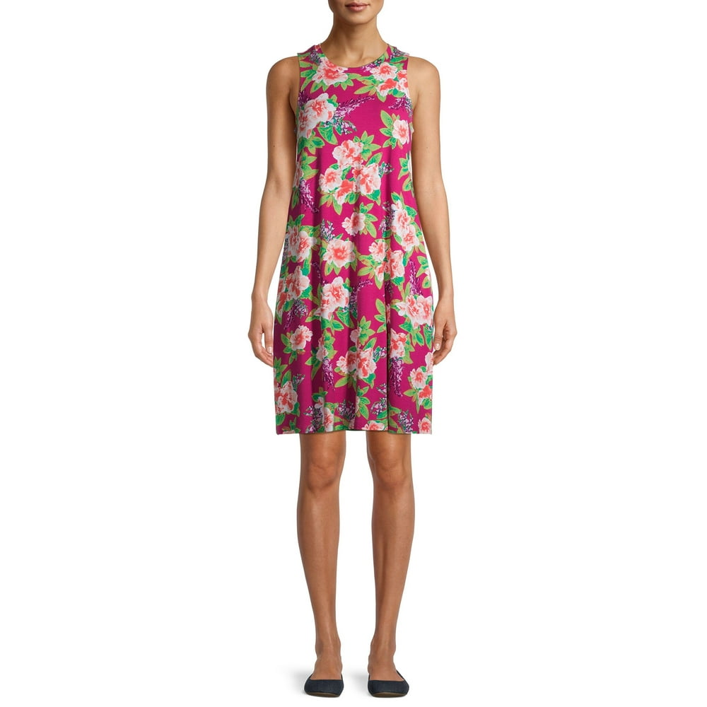 Time and Tru - Time and Tru Women's Sleeveless Knit Dress - Walmart.com ...