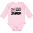 thumbnail image 3 of Inktastic Parkinson's Awareness Gray Ribbons and Flag Boys or Girls Long Sleeve Baby Bodysuit, 3 of 5
