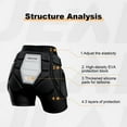 thumbnail image 4 of Pantalones Cortos Protección Cadera para Esquí Acolchados Protectores Transpirables Hombres Y Mujeres, 4 of 9