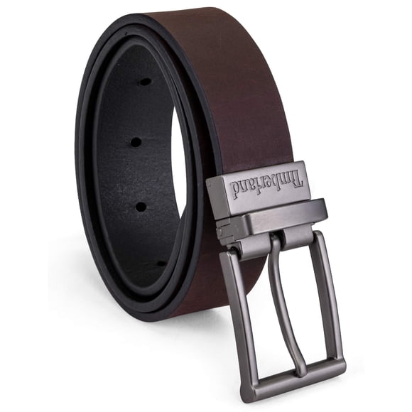 Cinturón Reversible para Niños Timberland de Cuero Marrón/Negro Talla S