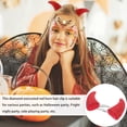 thumbnail image 4 of 4 PCS Halloween Diablo Cuerno Diezera Rojo Horquilla Cuerno Cuerno Tocado Player Clips, 4 of 8