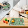 thumbnail image 3 of Yayeee Dish Drying Mat for Kitchen Counter 18" x 24" Microfiber Super Absorbent Coffee Decorative Pad, Christmas Cookies, 3 of 9