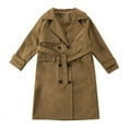 thumbnail image 6 of England Style Girls Windbreaker Jacket Trench Coats Outerwear Spring Fall Double-Breasted Overcoat Children's Clothing 5 To 14Y, 6 of 6