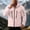 Pink, variant on LYSMORA Mens Waterproof Hooded Rain Jacket Adjustable Cuff Hem Multi Zipper Pockets Lightweight Hiking Outdoor Windbreaker Coat