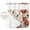 Beige, variant on No Hook Japanese Style Shower Curtain with Snap in Liner Set, Red Farmhouse Botanical Peony Birds Waterproof Fabric Bathroom Curtains with See Through Top Window, Hotel Style Small 36 x 72 Inch