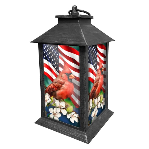 Briarwood Lane Spring Lantern 13.5" x 5.5" x 5.5" American Cardinal For Spring Lantern