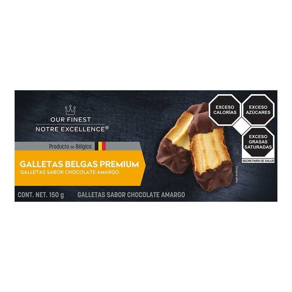 Galletas belgas premium Our Finest con chocolate amargo 150 gr
