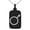 Black, variant on Stainless Steel Solar System Planetary Mars Engraved Small Rectangle Dog Tag Charm Pendant Necklace