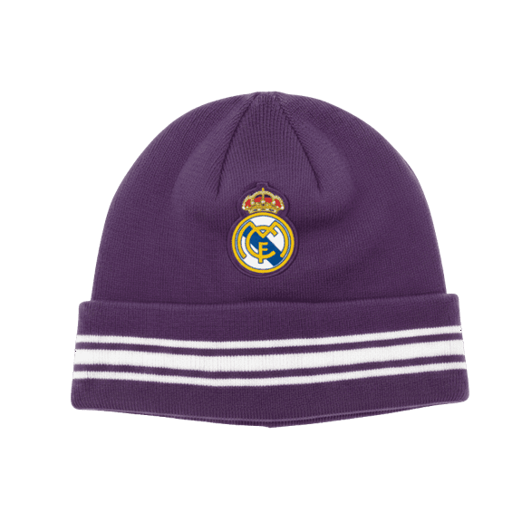 Icon Sports Real Madrid Reversible Knit Beanie, Purple/White Acrylic OSFM