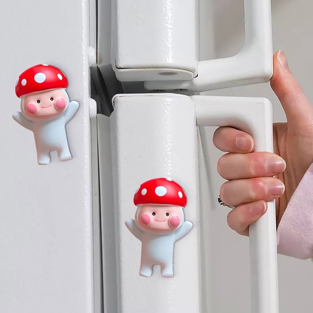 TIMIFIS Autocollant Réfrigérateur Champignon Rouge, Décoration Maison Autocollant Réfrigérateur Champignons Rouges Mignon Autocollant Magnétique Cadeau