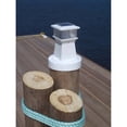 thumbnail image 2 of Lámpara solar para pilotes, borde de muelle, blanca, 17,8 cm, IP65, impermeable, 2 of 2