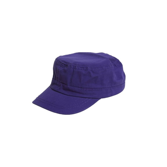 Women's Washed Military Cadet Style Cap - Purple