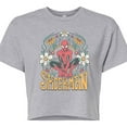 thumbnail image 3 of Marvel Spider-Man - Florals - Juniors Cropped Graphic T-Shirt, 3 of 5