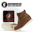 thumbnail image 7 of Rockrooster 6" Men's Brown Soft Toe EH Rated Wedge Work Boots for Adult E Width VAP838-10.5, 7 of 7
