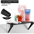 thumbnail image 4 of 2 Pcs Tablette Supérieure de Télé Tablette d'Écran Réglable Tablette Supérieure de Moniteur Support de Rangement Supérieur de Télé Tablette d'Écran d'Ordinateur pour Support de Cellulaire, Boîtiers Multimédias, Console de Jeu, Routeur et Maison (Noir, 11.8 x 4.7 Pouces), 4 of 7