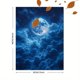 thumbnail image 3 of Qisvanset Framed Canvas Wall Art 12x16 Inch Glowing Full Moon Starry Cloud Nature Wall Art, 3 of 5