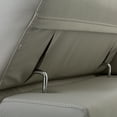 thumbnail image 3 of LOTUS Light Grey Top Grain Leather Sectional -122" with Power Recliners, Manual Headrest, and Storage Console, 3 of 9
