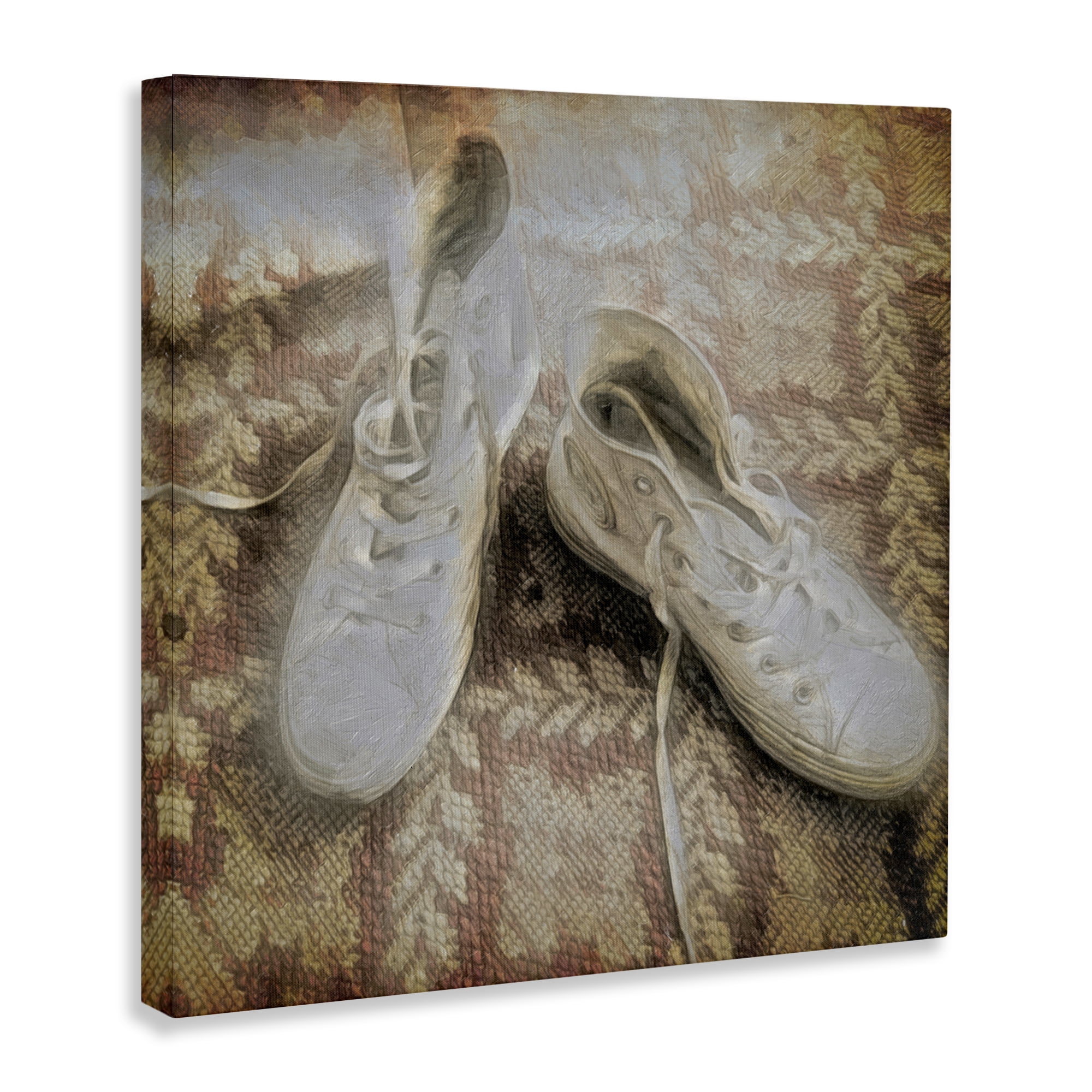 Stupell Industries Vintage Classic High Tops Fashion Painting Wrapped Canvas Art Print Wall Art, 30 x 30