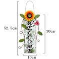 thumbnail image 2 of Bienvenida Arte De Metal Girasol Letrero De Bienvenida Decoraciones De Cercas Colgantes De Hierro Forjado Para El Porche De La Puerta Delantera Yuarrent HA040728-02, 2 of 6